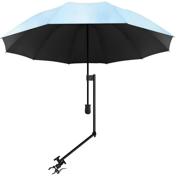 Sombrilla de playa XLINGZA UPF 50+ con pinza ajustable