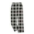 thumbnail image 4 of Xuniizn Mens Pajama Pants, Plaid Fleece Elastic Waist Casual Warm Loose Sleep Pants with Pockets, Big Tall Soft Comfortable Flannel Pajama Bottoms, 4 of 4