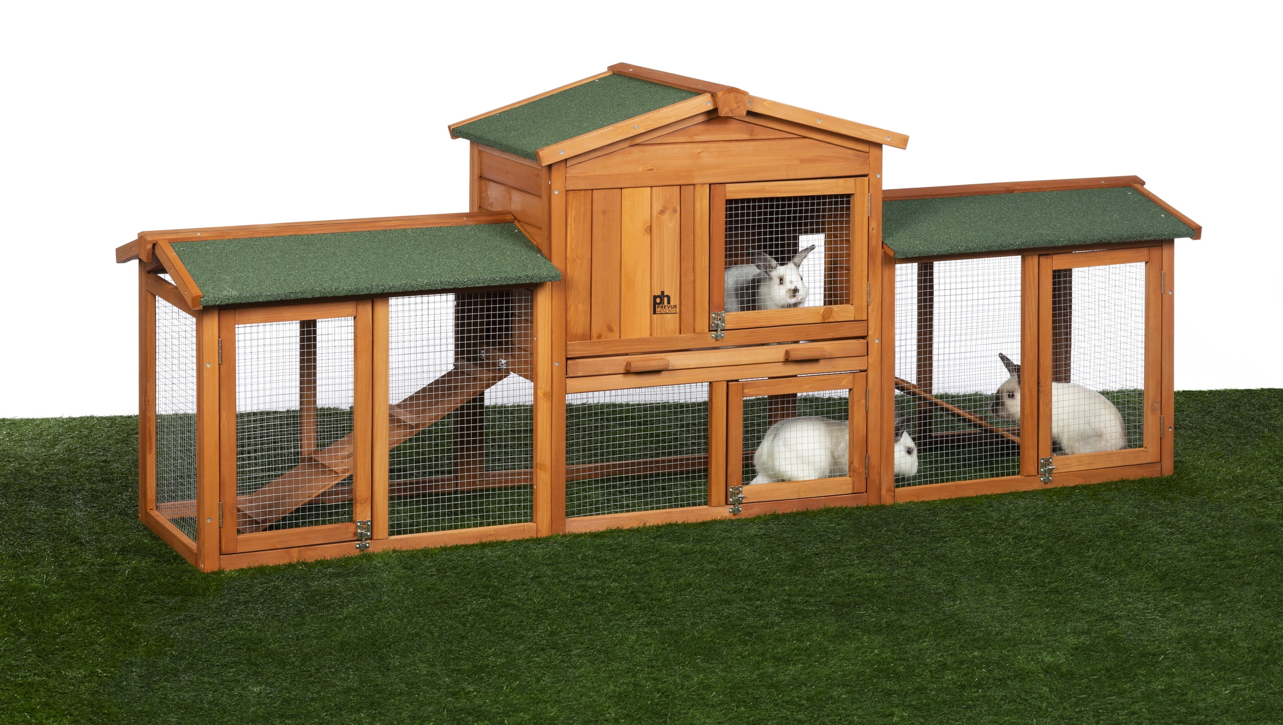 Prevue Pet Products Rabbit Hutch with Double- Run 4600