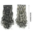 thumbnail image 5 of Cosmug Hair Extensions Hair Extensions 20inch Synthetic Curly Wavy Natural Blonde Thick Clip In Stylish Fasionable Fabulous Hair Piece 6 Pieces for Women, Human Hair Extensions Clearance Sale, 1X Wig, 5 of 5