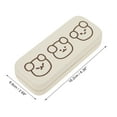 thumbnail image 4 of Estuche para gafas portátil Unique Bargains 1 Pc 6.38"x2.68"x1.5" Beige, 4 of 5