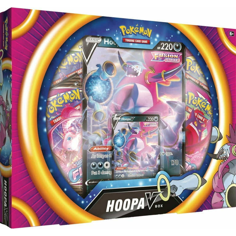 Pokemon TCG HOOPA V Collection Box (4 Booster Packs, Promo Card and  Oversize Card)