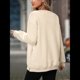 thumbnail image 5 of Sudadera de Gran Tamaño para Mujer, Cuello Redondo, Larga, Jersey de , Ropa de Moda de Otoño con Bolsillo Albaricoque S, 5 of 9