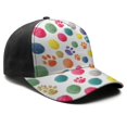 thumbnail image 3 of Design Pattern Baseball Cap – Stylish Spliced Design Adjustable Trucker Hat with Full Print Front & Brim, Breathable Cotton Blend Snapback for Sports, Travel & Daily Wear, 3 of 3