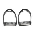 thumbnail image 1 of 1 Par de Estribos de Equitación de material acero Inoxidable Pisadas de Seguridad Antideslizantes , negro DYNWAVEMX Estribos de seguridad para montar a caballo, 1 of 6