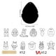 thumbnail image 2 of Easter Scratch Crafts Art Kit Tarjeta De Papel Para Rascar Forma De Huevo De Pascua Con Cintas Herramientas De Madera Para Rascar Para La Fiesta De Pascua Huevo Decoración Del Aula Methold FN005511-00, 2 of 6