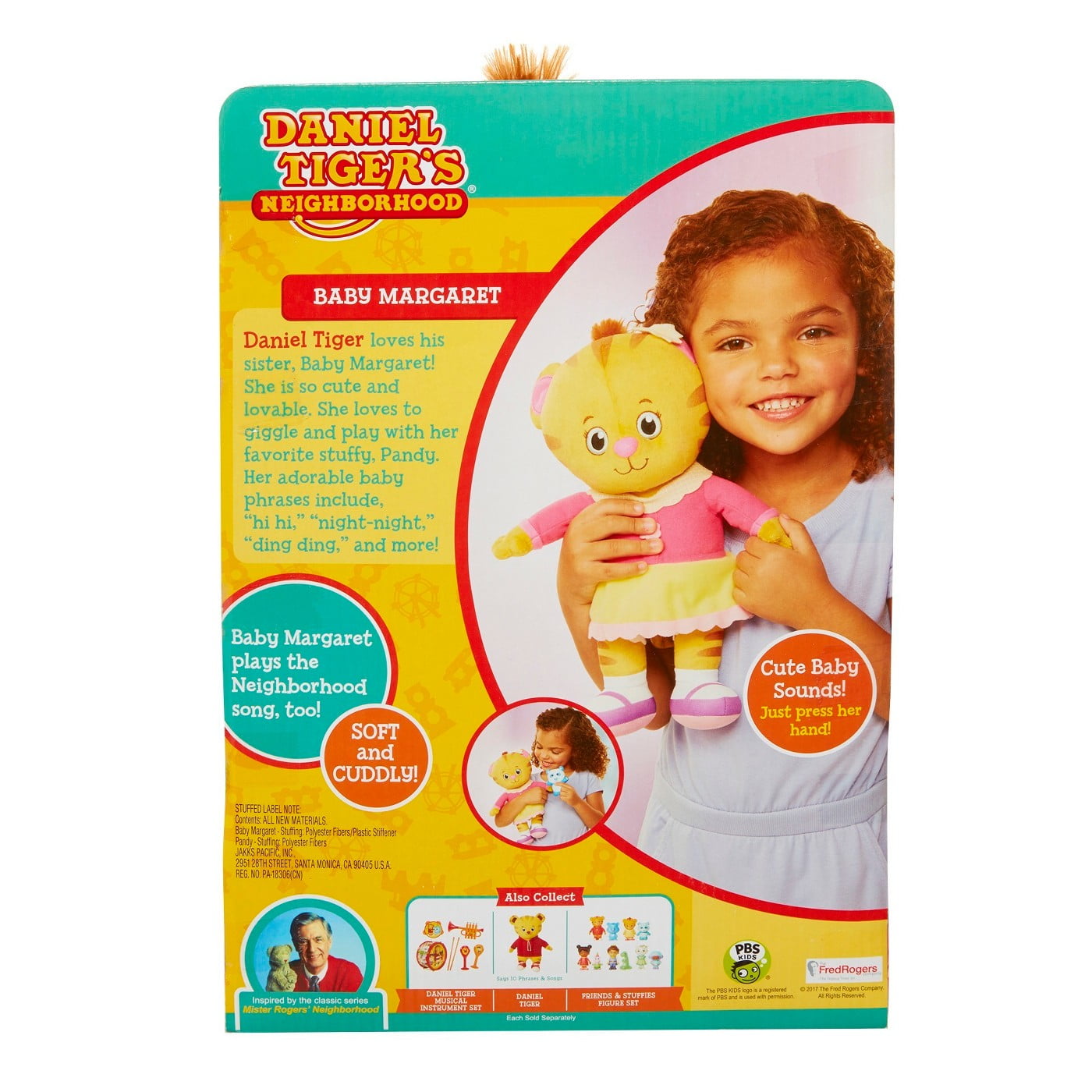 Jakks Pacific Daniel Tiger's Neighborhood Friends 8" Baby Margret Plush Toys (2 Pieces)