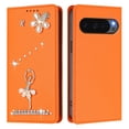 thumbnail image 2 of Leather For Google Pixel 9 / Pixel 9 Pro Case 【RFID Blocking】Ballet Girl Flip Wallet Leather Case With Card Holder Magnetic Closure  Phone Cases Cover,Orange, 2 of 8