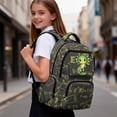 thumbnail image 6 of FKELYI Green Cartoon Axolotl Print Kids Backpack with Multi-Pockets 17 Inch Schoolbag for Elementary Student Bookbag Casual Daypack Travel Rucksack Knapsack for Boys Girls, 6 of 7