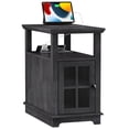 thumbnail image 2 of PLAMLE End Tables for Living Room with Storage Shelf,Narrow Sofa Side Table Slim Chair Side Table Adjustable Feet End table for Bedroom, 2 of 7