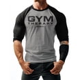 thumbnail image 2 of GYMISH RAGLAN Gym Therapy Workout Gym T-Shirt – Funny Gym Shirt for Men, Men's Fitness Tee, Bodybuilding & Weightlifting Apparel, 2 of 6