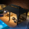 thumbnail image 3 of Vineego 12x20 Ft Hardtop Gazebo with Netting and Curtains Heavy Duty Double Roof Galvanized Steel Outdoor Combination for Patio,Backyard,Deck,Lawn, 3 of 8
