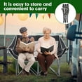 thumbnail image 3 of Foldable Double Camping Couch, Padded Loveseat with Cup Holders, Side Pockets, Wine Holder & Carry Bag for Outdoor Adventures, 3 of 6