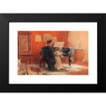 thumbnail image 2 of Carl Pietzner 14x11 Black Modern Framed Museum Art Print Titled - A Mother and Her Little Daughter at the Piano, 2 of 5