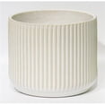 thumbnail image 1 of Cache-pot Rayé Blanc et Beige, 1 of 1