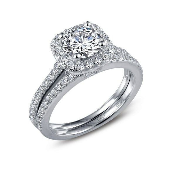 Lafonn Rhonda Faber Green Sterling Silver Platinum Plated Lassire Simulated Diamond Ring (1.91 CTTW)