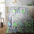 thumbnail image 1 of Couverture Jetée pour Enfants Personnalisée avec Dinosaure Phosphorescent, 30"x40 Pouces, Multicolore, 1 of 6