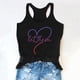 thumbnail image 5 of Camiseta sin mangas con estampado de letras para mujer, ideal para el verano: camiseta informal de cuello redondo con ajuste en el pecho, ideal para el día a día, 5 of 5