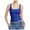 Z8271-Blue, variant on Womens Summer Sleeveless Top Square Neck With Thick Straps Lightweight Breathable Casual Beach Tank Z8271-Beige,XS