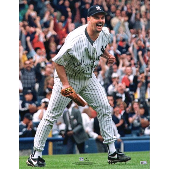 David Wells New York Yankees Autographed 16" x 20" Perfect Game Fist Pump Photograph with "PG 5-17-98" Inscription - Fanatics Authentic Certified