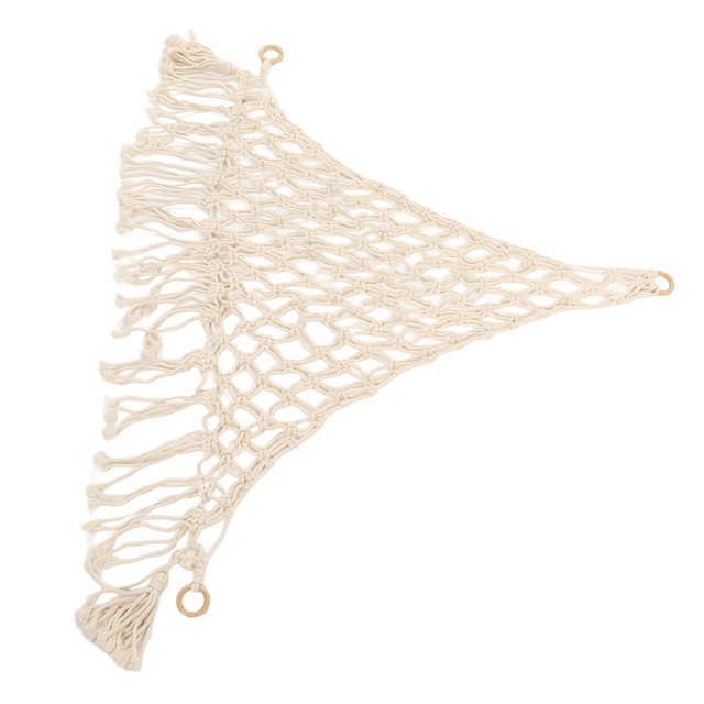 Stuffed Animal Hammock Bohemian Style Cotton Rope Plush Toy Storage for Kids Room