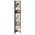 thumbnail image 3 of Fnova 70.9" 6-Tier Corner Storage Shelf Unit, Tall Space-Saving Display Rack for Living Room Bedroom Home Office, 3 of 9
