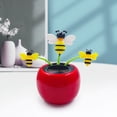thumbnail image 4 of Solar Powered Dancing Flowers - Cute Sunflower & Bee Figurines that Sway in Sunlight, Garden Decor for Yard, Patio & Fun Red, 4 of 5