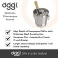 thumbnail image 2 of Oggi 7041 4.25 qt Stainless Steel Champagne Bucket, 2 of 7