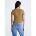 thumbnail image 3 of Scoop Women’s The York Baby Tee with Short Sleeves, Sizes XS-XXL, 3 of 5