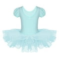 thumbnail image 2 of XUNZOO Kids Girls Rhinestones Ballet Dance Tutu Dress Leotard Gymnastic Ballerina Dancer Costume Mint Green 3T, 2 of 6