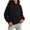 Black, variant on Brondbend Kids Pullover Sweatshirts Fashion Long Sleeve Hooded Pullover Oversized Solid Tops Going out Fall Winter Clothes Black 2-3 Years
