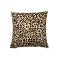 thumbnail image 1 of HomeRoots 316830 Coussin en Cuir de Vache 18 x 18 Po - Léopard, 1 of 2