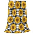 thumbnail image 2 of Zufioo Sunflowers Fleece Blanket Queen Size,Plush Bed Blanket,Ultra Soft Throw Blanket,Plush Fuzzy Cozy Blanket Perfect for Bed,Couch-40"x30", 2 of 7