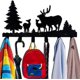 thumbnail image 2 of SZTXJ Wall Mounted Coat Hooks with 6 Hooks, Wall Decor Metal Coat Rack for Coat Hat Clothes Bags Key or Towels, 2 of 5