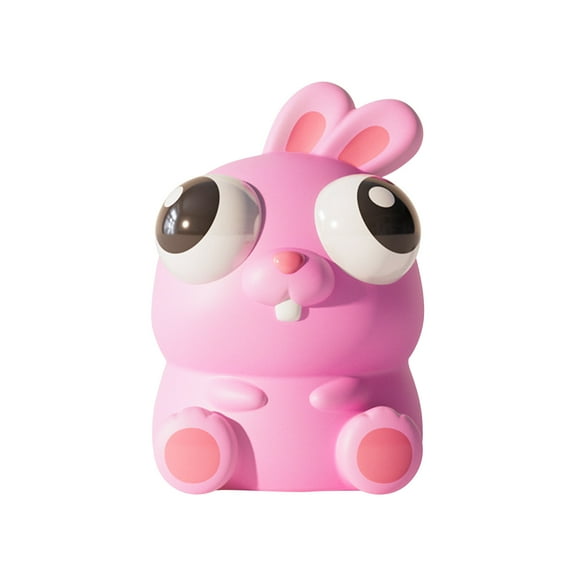 Eye Popping Animal Squeeze Toy, Creative Stress Relief Figurine, Soft Silicone Sensory Fidget for Relaxation, Fun Desktop Accessory Rabbit