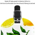 thumbnail image 4 of Square 2Pack PU Leather Lemon Cruise Luggage Tag with Privacy Cover and Name ID Tag for Travel Handbags Backpacks Luggage Tags, 4 of 6
