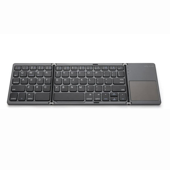 Foldable BT Wireless Keyboard Pocket Size Portable Mini BT Wireless Keyboard with Touchpad for Android,