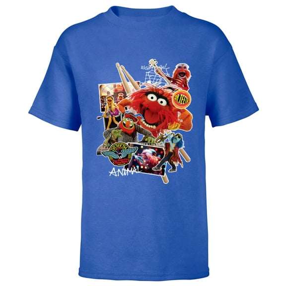 Disney Muppets Animal Dr. Teeth and the Electric Mayhem - Short Sleeve T-Shirt for Kids- Customized-Royal