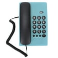 thumbnail image 1 of Téléphone Filaire, Téléphone Fixe Filaire Double Combiné Magnétique Fonction Pause Fonction Muet Sonnerie Entrée pour Maison pour Hôtel pour Bureau Bleu, 1 of 8