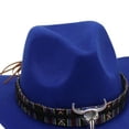 thumbnail image 5 of Quealent Toddler Cowboy Hat, Felt Cowboy Hats for 1-15, Western Cowgirl Costume for Kids, Boy and Girl Blue 3-8 Years, 5 of 5
