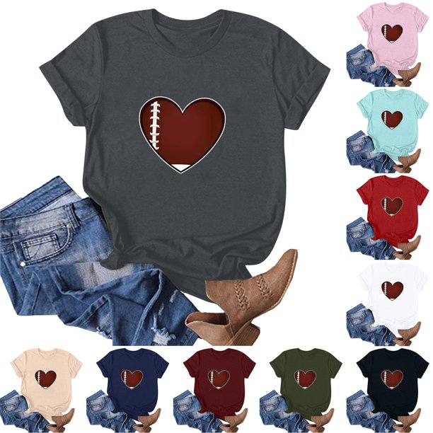 Fiudx Ofertas de La Semana Blusa de Manga Corta con Estampado de Moda para Mujer, Divertida Camiseta con Cuello Redondo