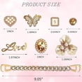thumbnail image 7 of 18 Pcs Shoe Charms Bling for Croc Jewelry Accessories Decoration for Women Girls Party Favors Birthday Gifts, 7 of 7