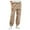 Khaki, variant on Women's Patch Pocket Casual Pants Women's Elastic Waist Overalls Trousers