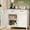 Gray, variant on Coffee Bar Cabinet, Lofka 35.4” Kitchen Pantry Storage Cabinet with Adjustable Shelves and 2 Drawers for Dining Room & Entryway, Gray