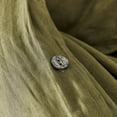 thumbnail image 5 of Pavish Export Duvet Cover Set 100% Washed Cotton Linen Feel Comfortable Lightweight 3 Pcs Solid Moss Olive Twin XL, 5 of 5