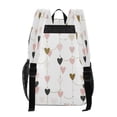 thumbnail image 3 of PVC Transparent Backpacks Clear Backpack for Travel and Outings Hearts and String Garland, 3 of 7