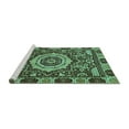 thumbnail image 2 of Ahgly Company Machine Washable Indoor Rectangle Abstract Turquoise Blue Modern Area Rugs, 8' x 12', 2 of 4