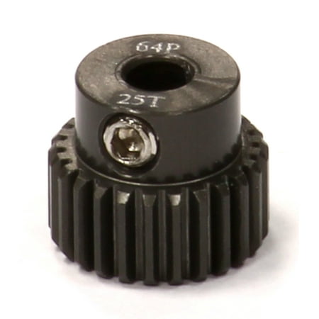 - Integy RC Toy Model Hop-ups C24270 Billet Machined Hard Anodized Aluminum 64 Pitch Pinion 25 Teeth for 0.125 Shaft