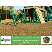Cypress Rubber Playground & Landscape mulch by Viagrow, 1.5 CF Bag ( 11.2 Gallons / 42.3 Liters)