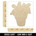 thumbnail image 2 of Happy Potted Plant Wood Shape Unfinished Piece Cutout Craft DIY Projects - 4.70 Inch Size - 1/4 Inch Thick, 2 of 7